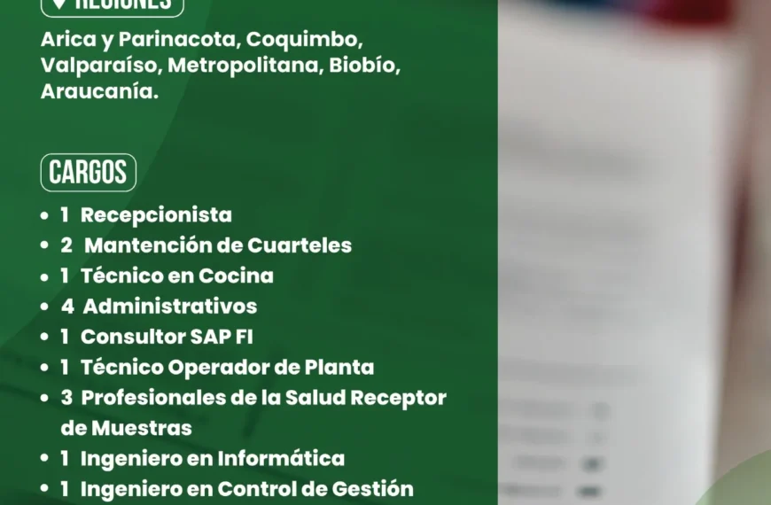 Ofertas Laborales Carabineros Chile en Valparaíso
